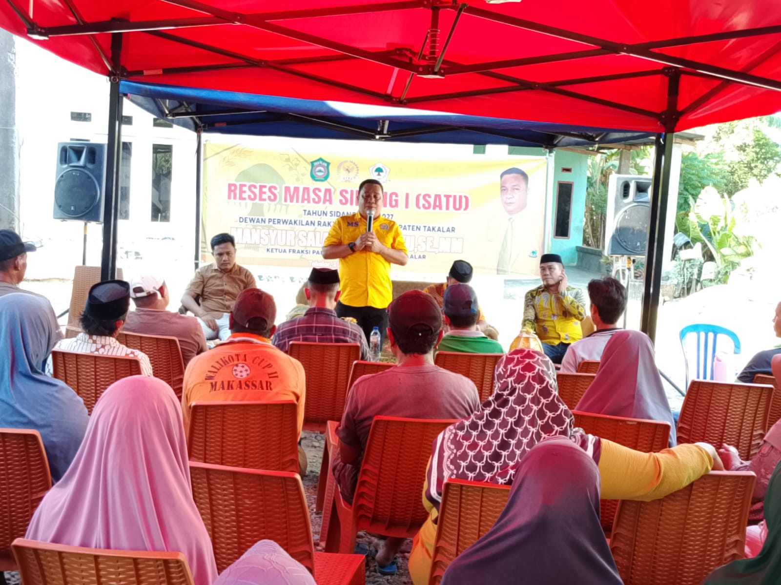 Reses Masa Sidang Satu, Anggota DPRD Takalar Mansyur Salam Serap Aspirasi Warga Moncongkomba