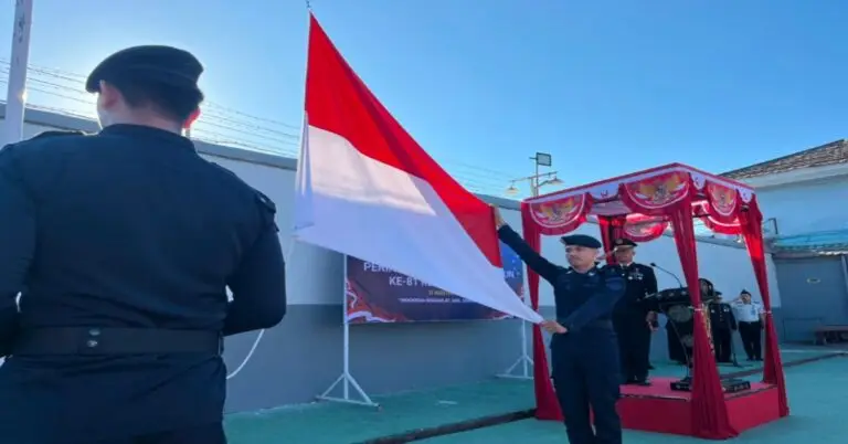 Peringati HUT ke-81 RI,Kepala Lapas Takalar Baca Teks Sambutan Gubernur Sulawesi Selatan