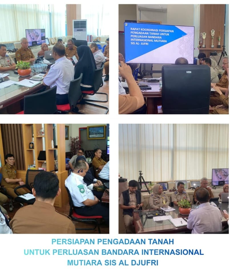 Dinas Perkintam Sulteng Rakor Pengadaan Tanah Perluasan Bandara Internasional Mutiara Sis Al-Jufri