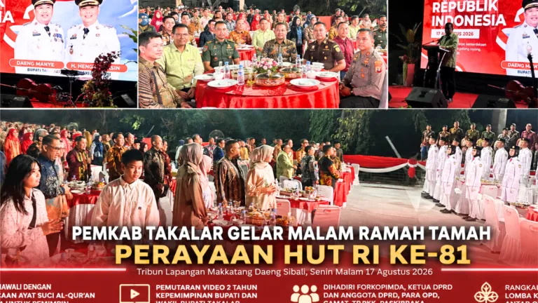 Pemkab Takalar Gelar Malam Ramah Tamah HUT RI ke-81,Bupati Takalar Dorong Pengembangan 7 Destinasi Wisata