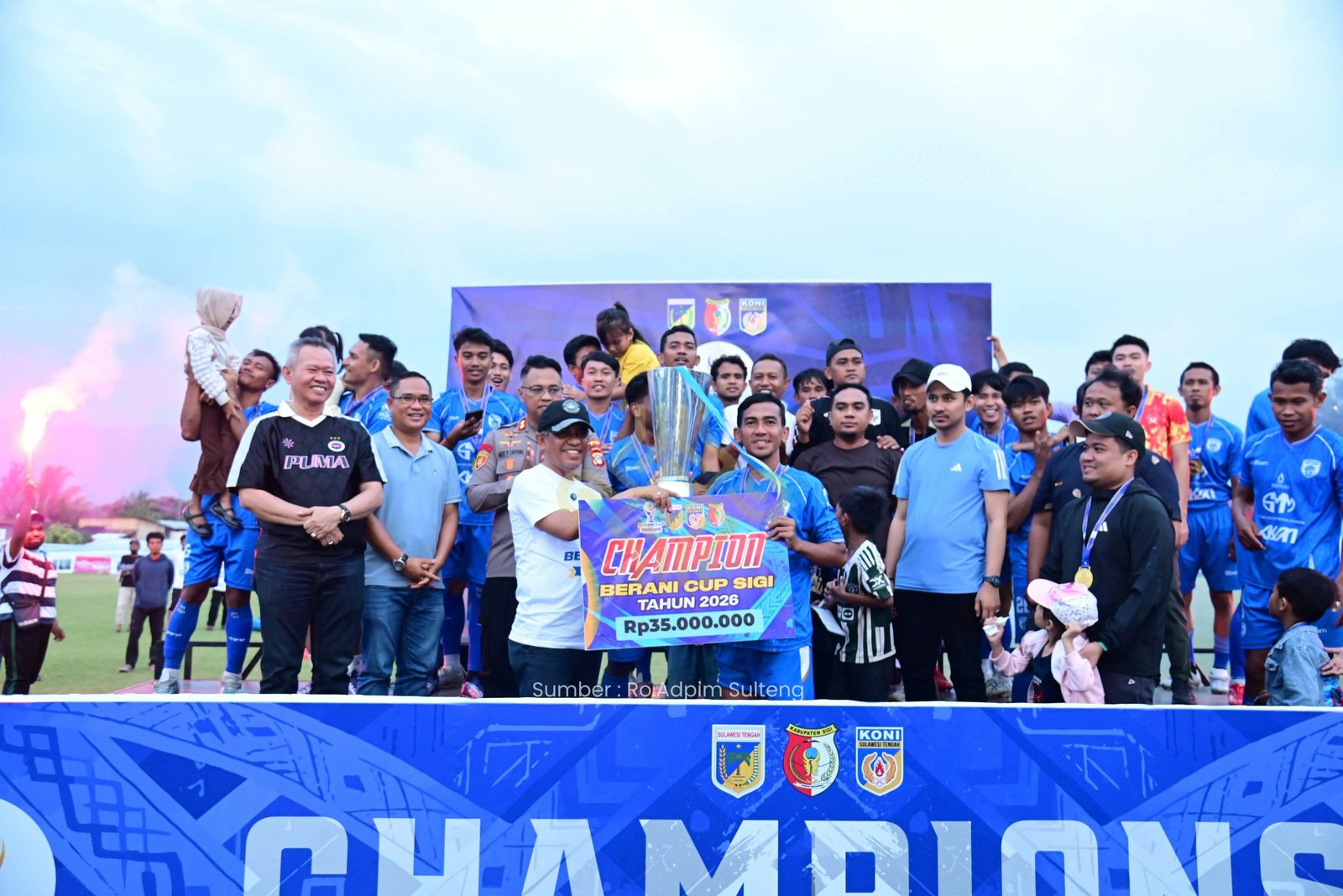 BERANI Cup Sigi 2026 Berakhir, Gubernur Anwar Hafid Tegaskan Penjaringan Talenta Sepak Bola Berlanjut