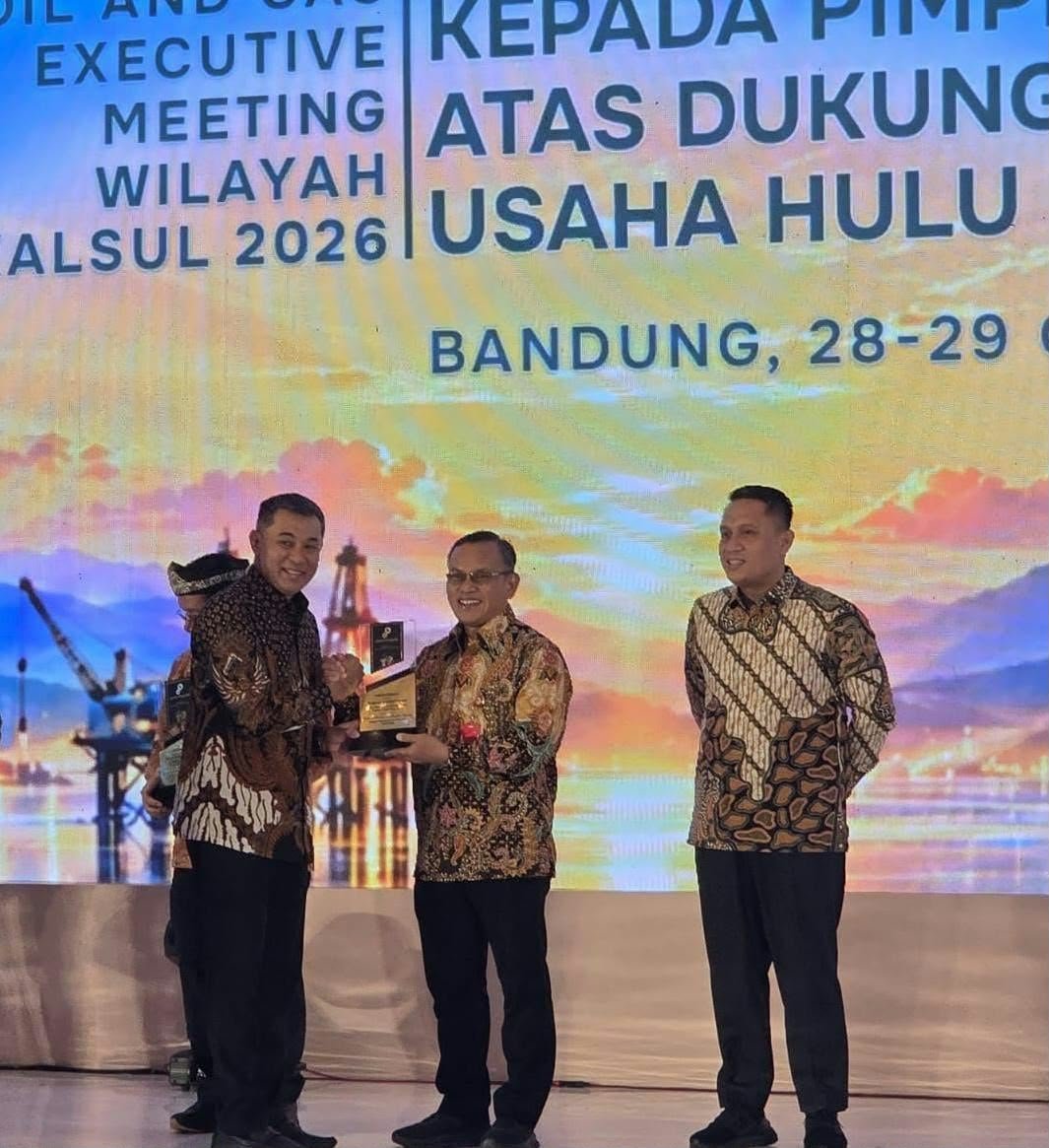 Pemprov Sulteng Raih Penghargaan SKK Migas di Bandung,Dukungan Keberlanjutan Operasi dan Investasi Hulu Migas