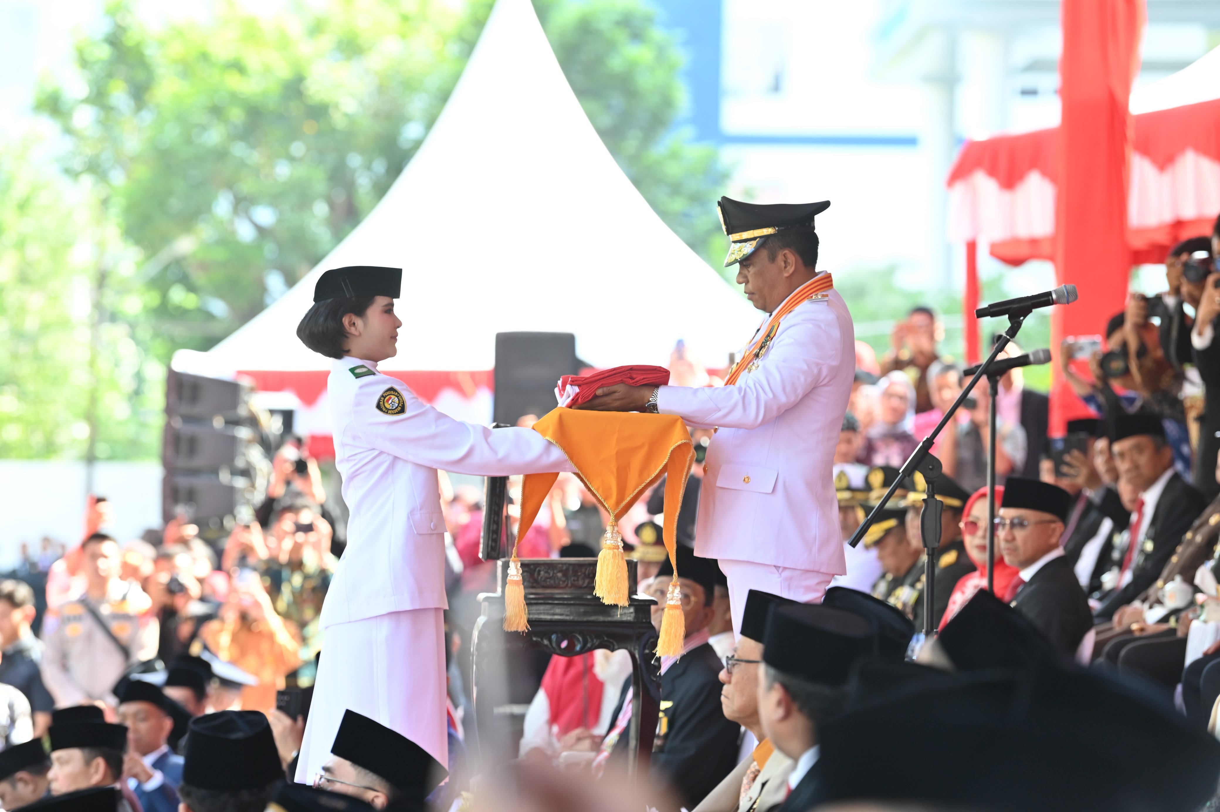 Detik-detik Proklamasi HUT ke-81 RI di Sulteng Berlangsung Khidmat,Semangat Kemerdekaan Terus Dijaga