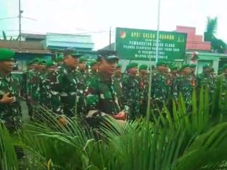 Danrem 132/Tadulako Pimpin Apel Gelar Pasukan Menyambut Pemungutan Suara Ulang di Kecamatan Toili Kabupaten Banggai