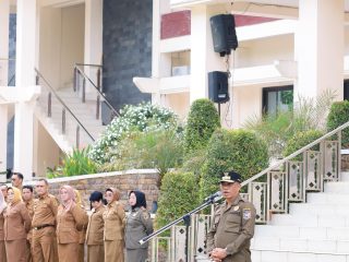 Pimpin Apel,Gubernur Sulteng Dorong Penguatan Disiplin Satpol PP di Lingkup Pemerintahan