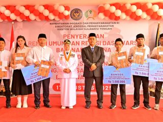 Peringatan HUT ke-80 RI,Sebanyak 2.503 Narapidana Terima Remisi Umum di LP Kelas IIA Palu
