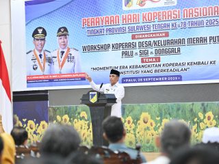 Peringatan Hari Jadi Koperasi ke-78,Gubernur Anwar Hafid: Pengurus Koperasi Harus Berjiwa Bisnis