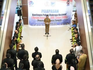 Gubernur Sulteng Lepas Kontingen Pornas KORPRI ke-XVII Tahun 2025,Menuju Palembang