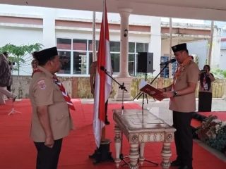 Ketua Kwartir Daerah Gerakan Pramuka Sulsel Resmi Melantik Bupati Takalar Ketua Majelis Pembimbing dan Pengurus Kwartir Cabang Takalar 2025 - 2030